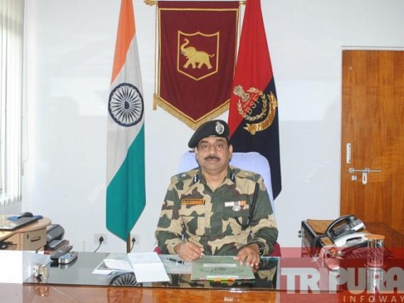 BSF new IG Farooqui assumed charge of Tripura frontier BSF new IG Farooqui assumed charge of Tripura frontier